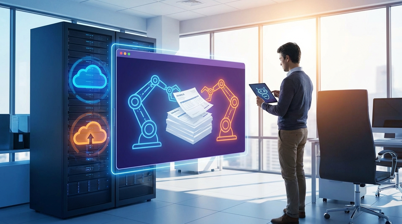 cloud erp with automated invoice processing bots
