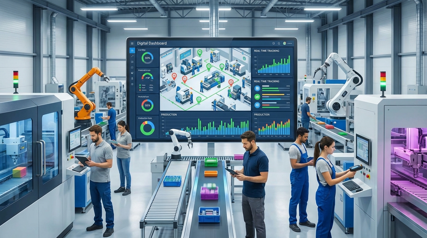 erp for manufacturing with real time shop floor tracking