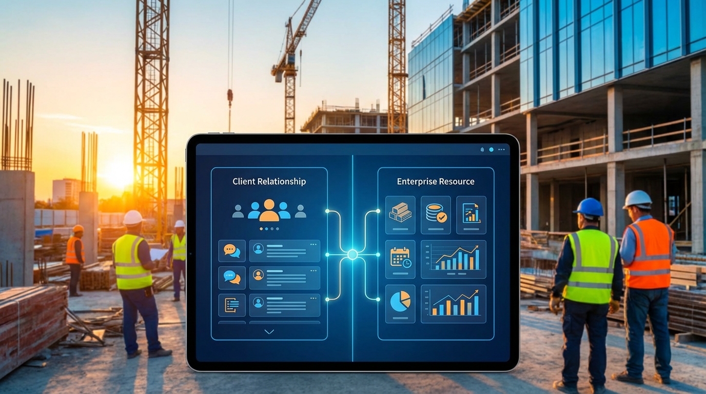 integrated crm and erp for construction companies